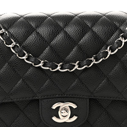 Chanel Caviar Quilted Medium Double Flap Black 8 of 11