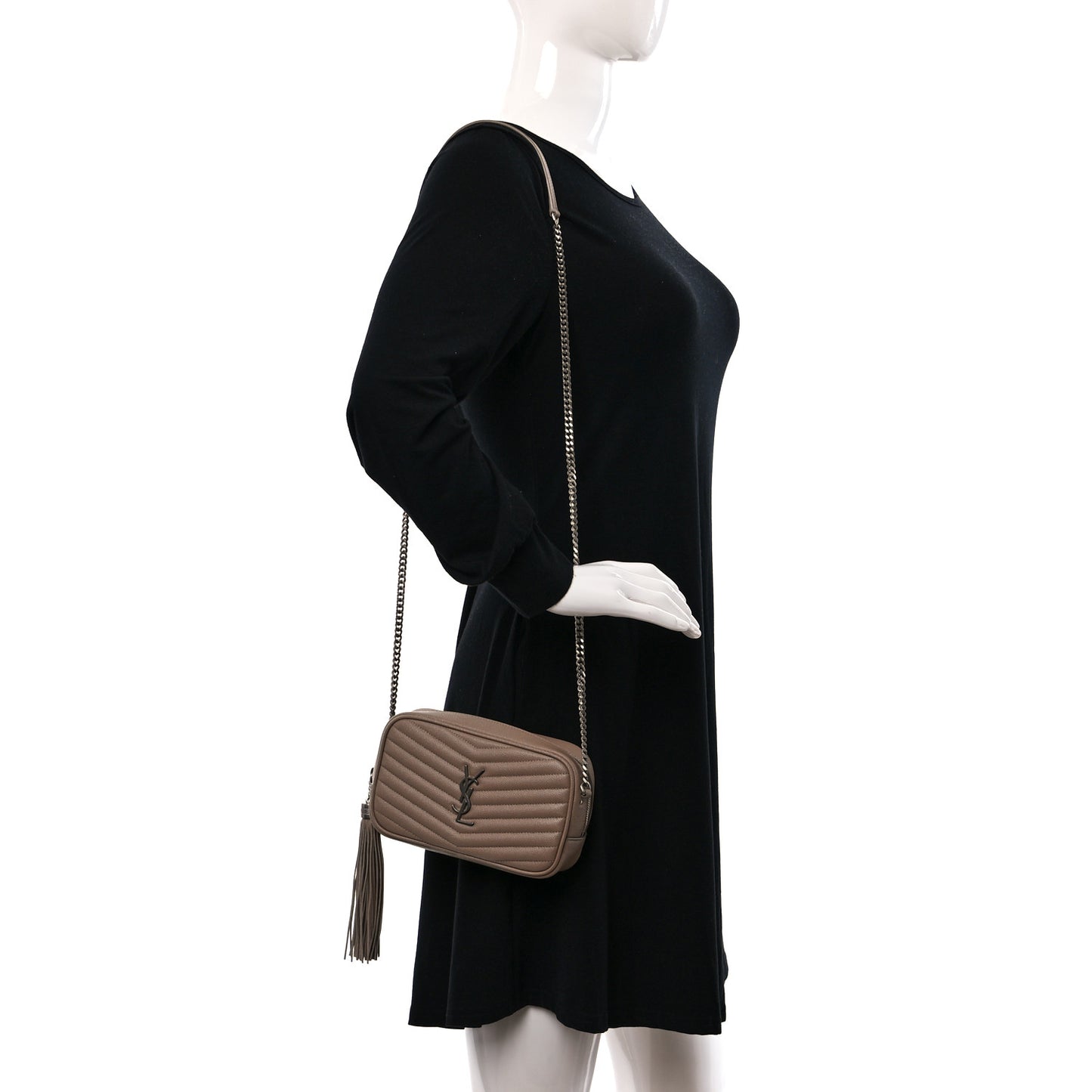 Grain De Poudre Matelasse Monogram Mini Lou Camera Bag Pale Blush