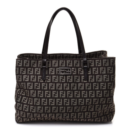 Fendi Zucchino Vitello Small Tote Testa di Moro Beige 1 of 18