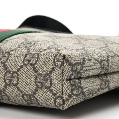 Gucci GG Supreme Monogram Web Messenger Bag Black 9 of 9