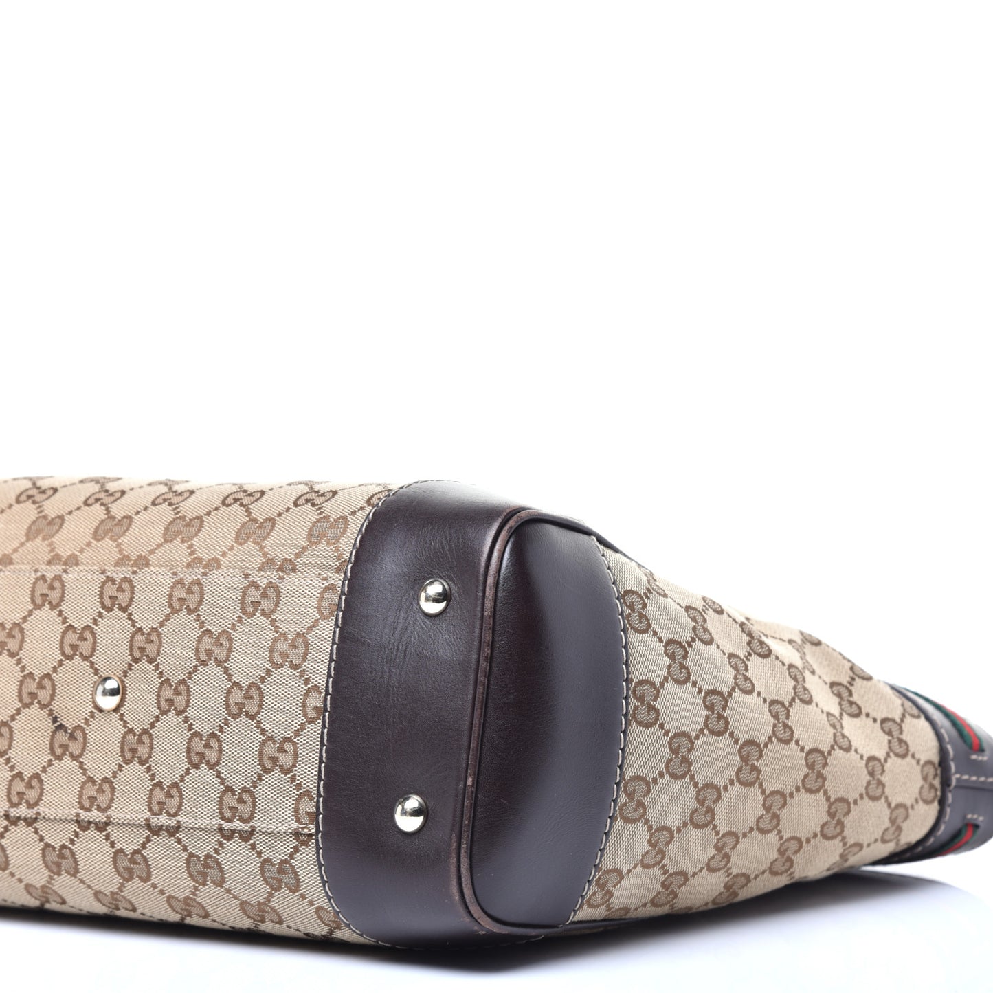Monogram Web Medium Mayfair Tote Dark Brown