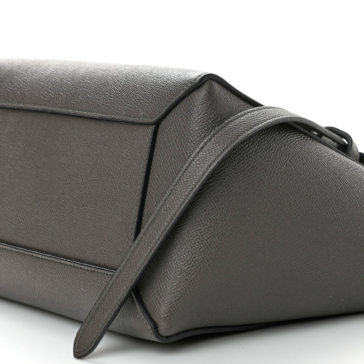 Baby Grained Calfskin Micro Belt Bag Grey
