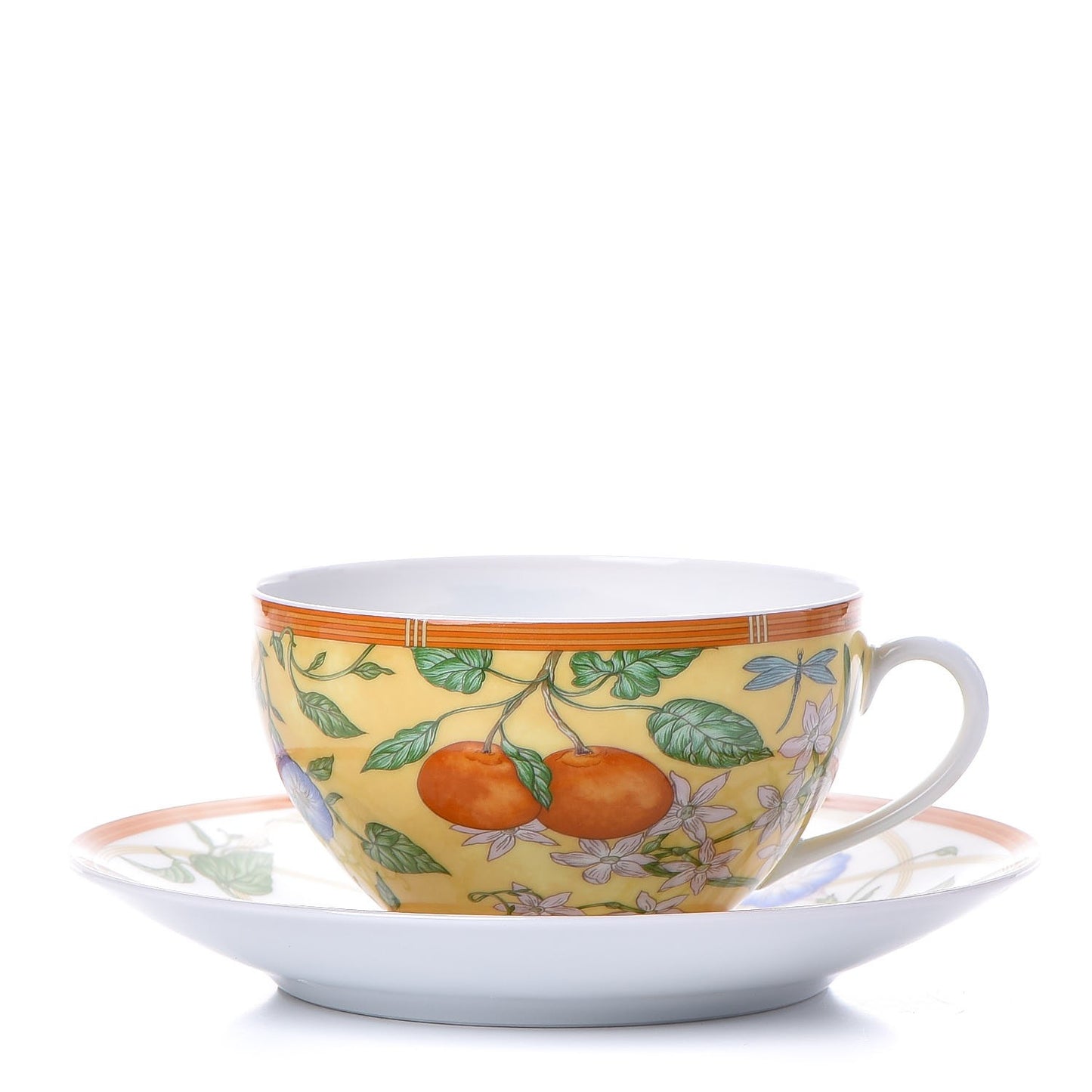 Porcelain La Siesta Breakfast Cup And Saucer Set Of 2