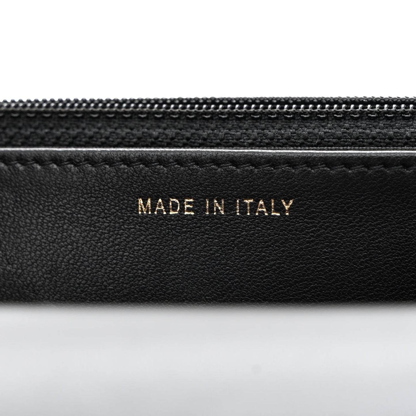Lambskin Quilted Trendy CC Wallet On Chain WOC Black