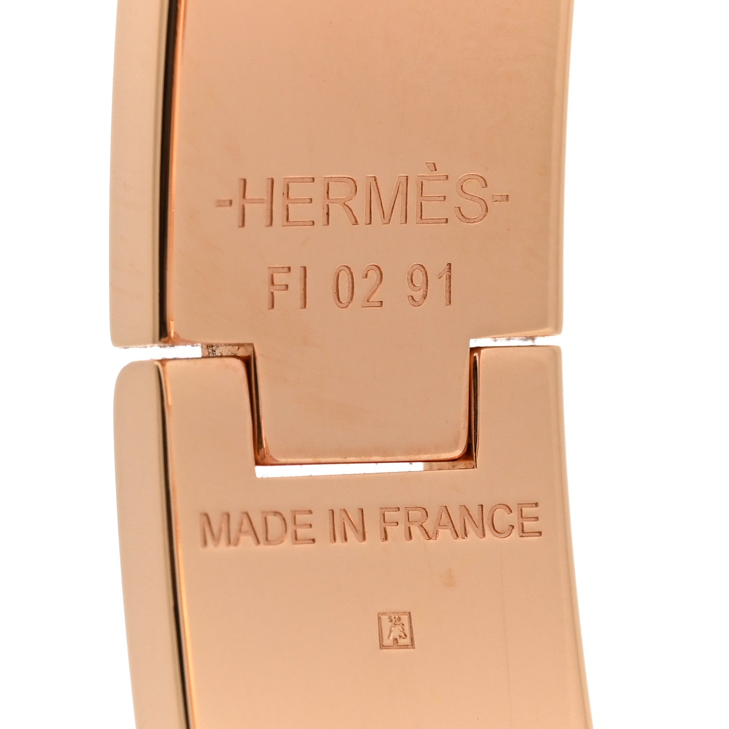 Hermes Enamel Narrow Print Animaux Camoufles Clic Clac H Bracelet GM Lilas 4 of 5