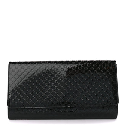Gucci Patent Microguccissima Small Broadway Clutch Black 1 of 11