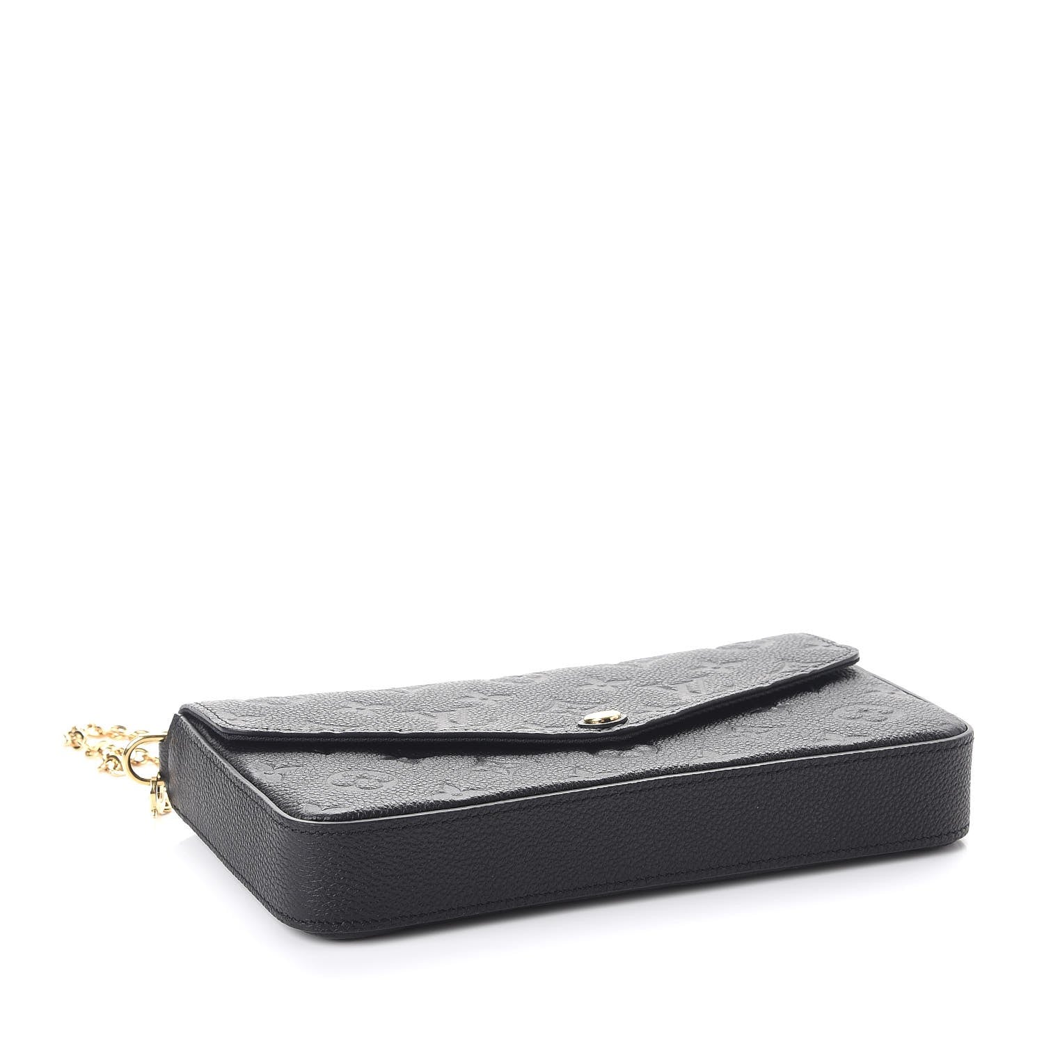 Louis Vuitton Empreinte Pochette Felicie Chain Wallet Black 6 of 12