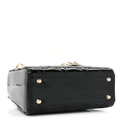 Christian Dior Patent Cannage Mini Lady Dior Black 4 of 9