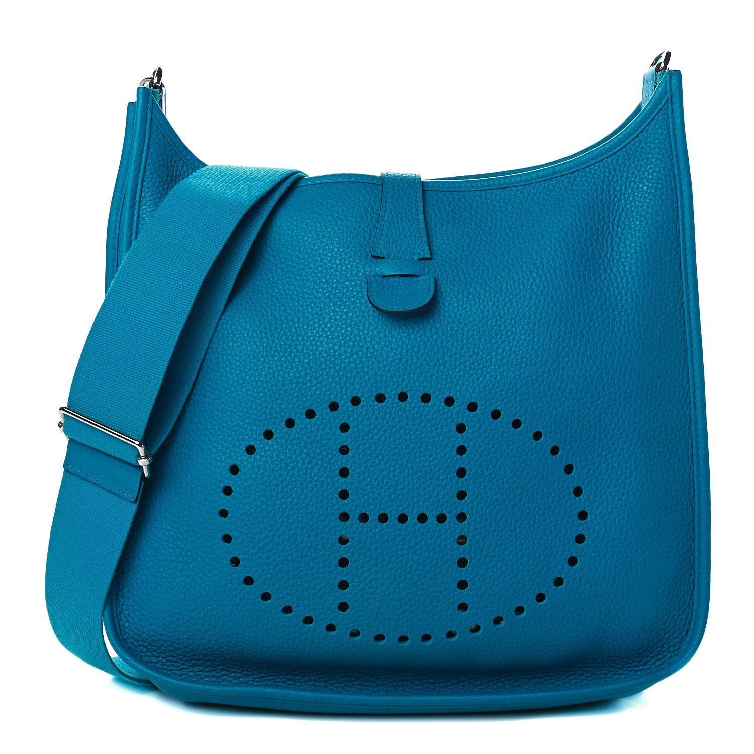 Hermes Taurillon Clemence Evelyne III PM Bleu Zanzibar 1 of 4