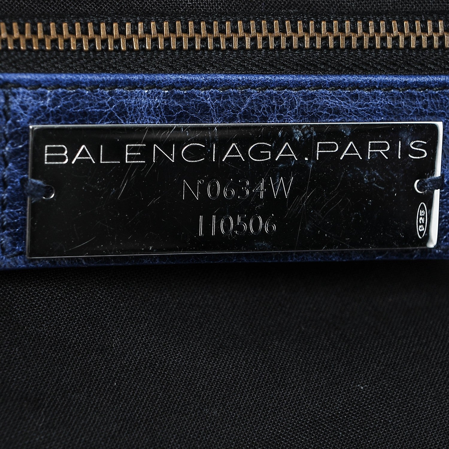 Balenciaga Chevre Classic Hardware Weekender Bleu Roi 6 of 10