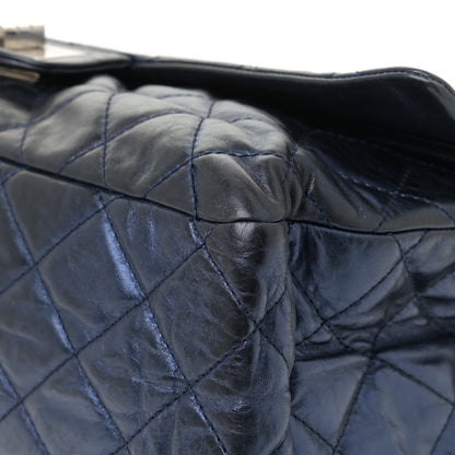 Chanel Metallic Aged Calfskin Quilted 2.55 Reissue 228 Flap Blue 5 of 8