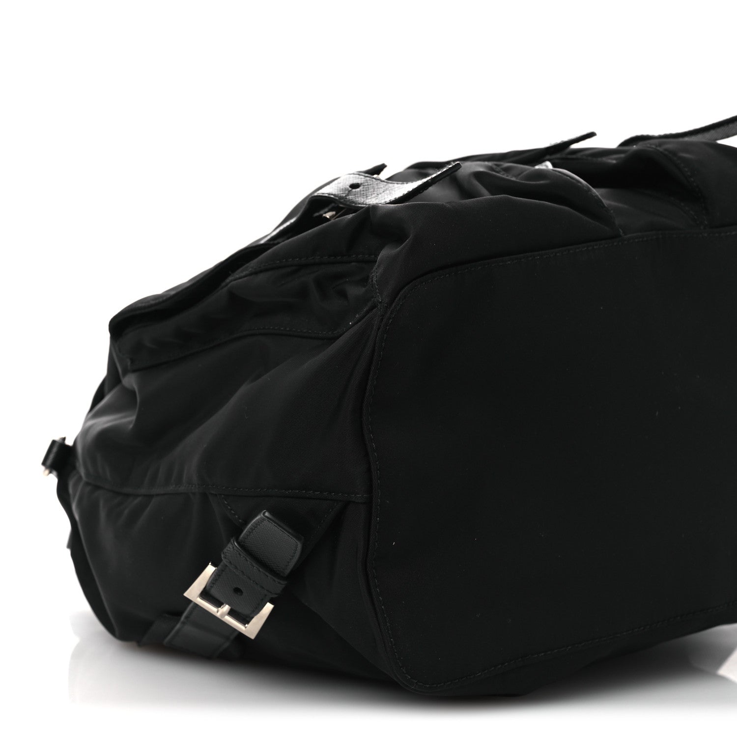Prada Tessuto Nylon Saffiano Medium Backpack Black 11 of 13