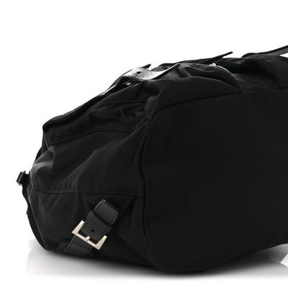 Prada Tessuto Nylon Saffiano Medium Backpack Black 11 of 13