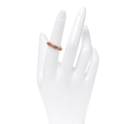 Damiani 18K Rose Gold Diamond Metropolitan Ring 53 6.5 2 of 4