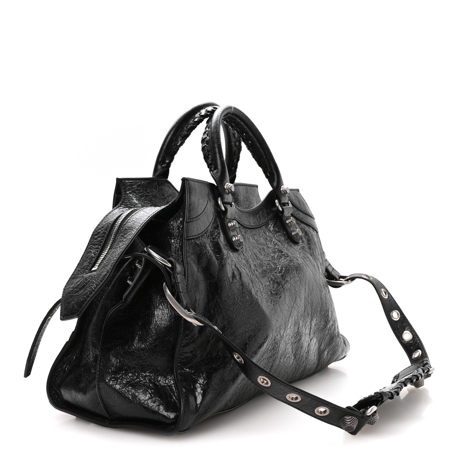 Balenciaga Agneau Arena Neo Cagole City Handbag Black 4 of 11