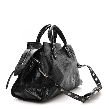 Balenciaga Agneau Arena Neo Cagole City Handbag Black 4 of 11