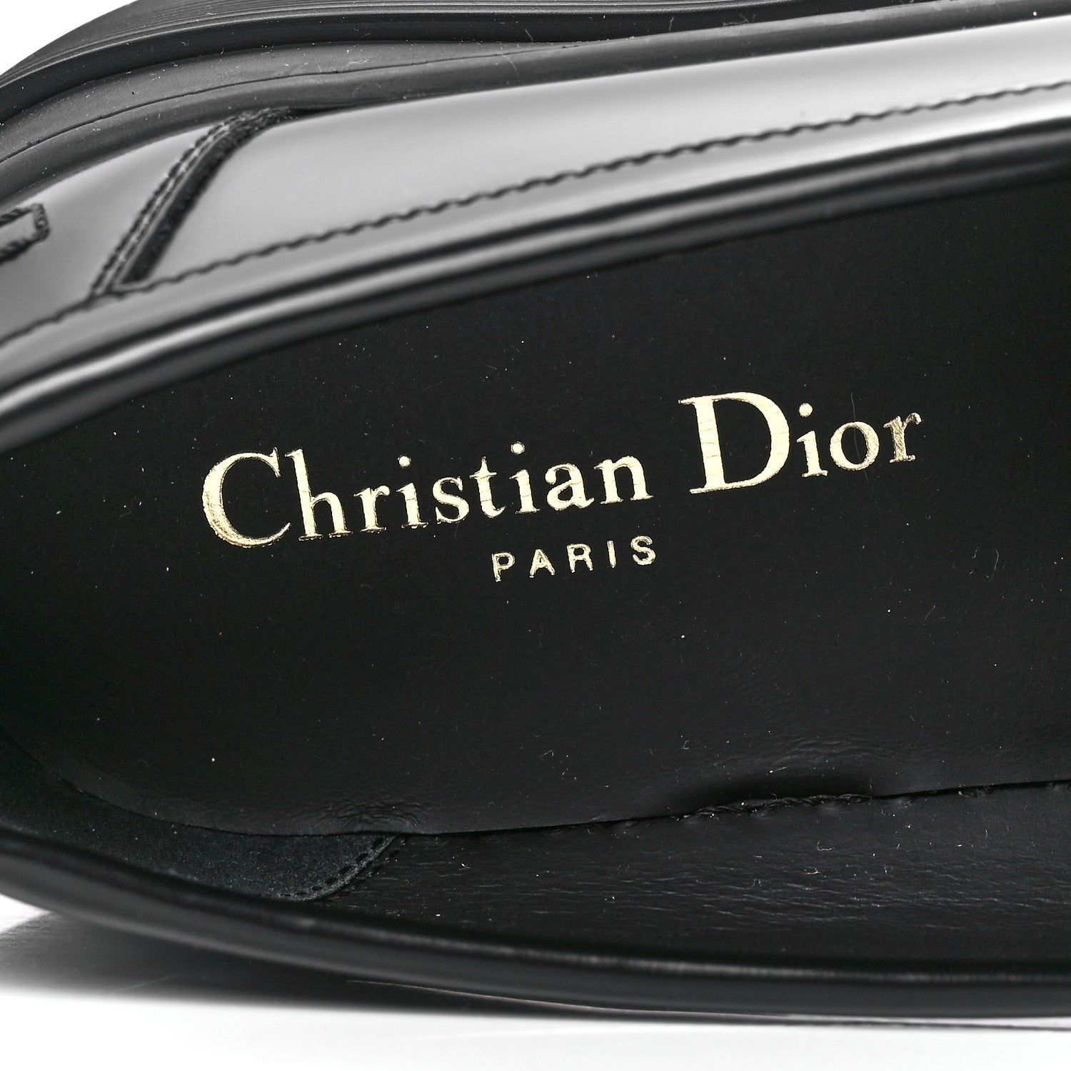 Christian Dior Brushed Calfskin Dior Code Lug Sole Platform 35mm Loafers 40 Black 7 of 8