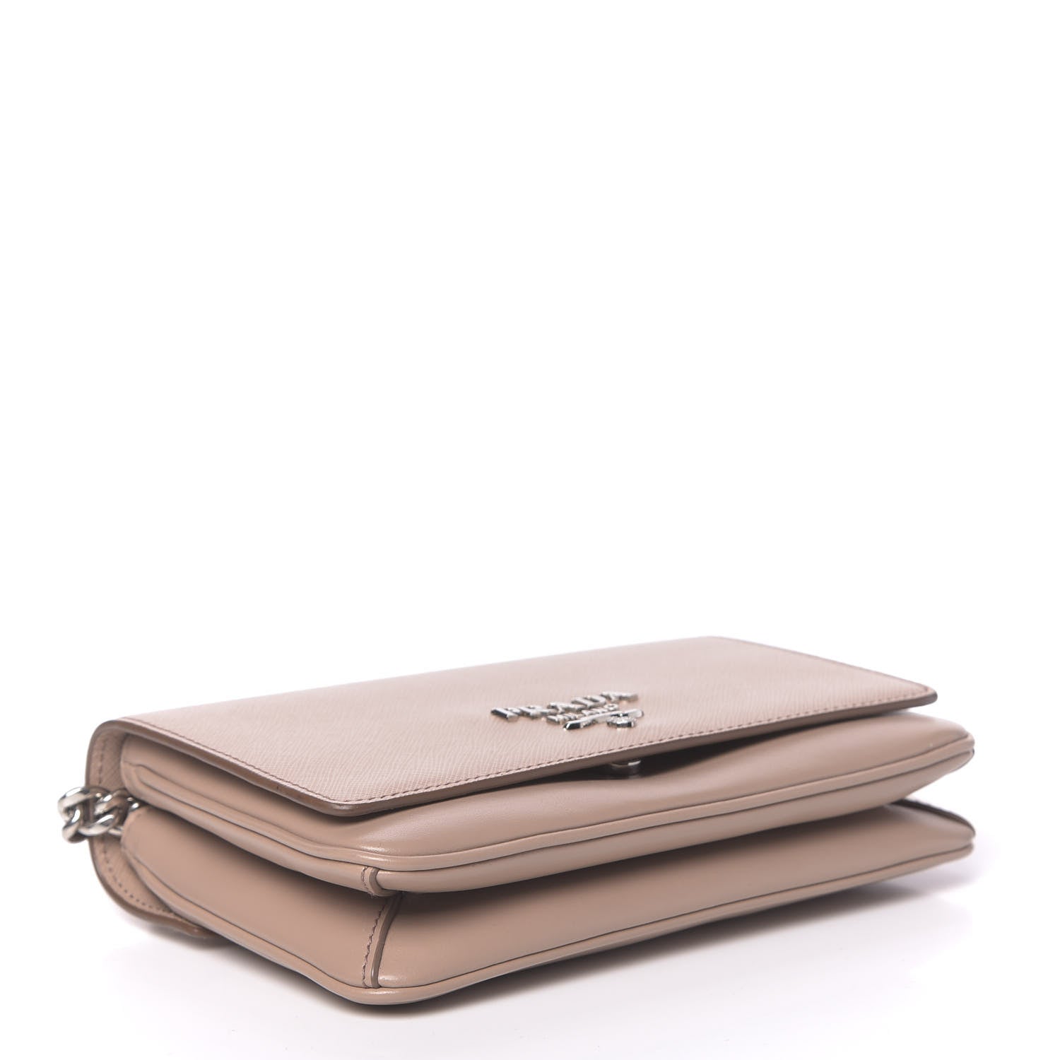 Prada Saffiano Soft Calfskin Chain Crossbody Bag Cipria 4 of 10