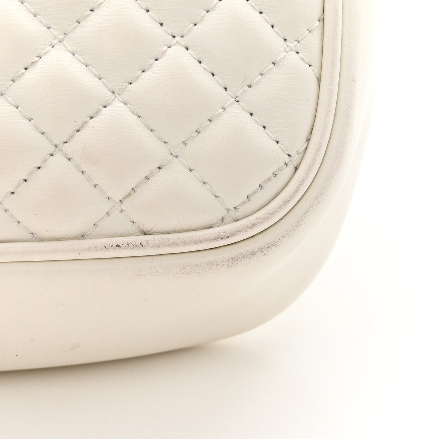 Nappa Web Trapuntata Small GG Shoulder Bag White