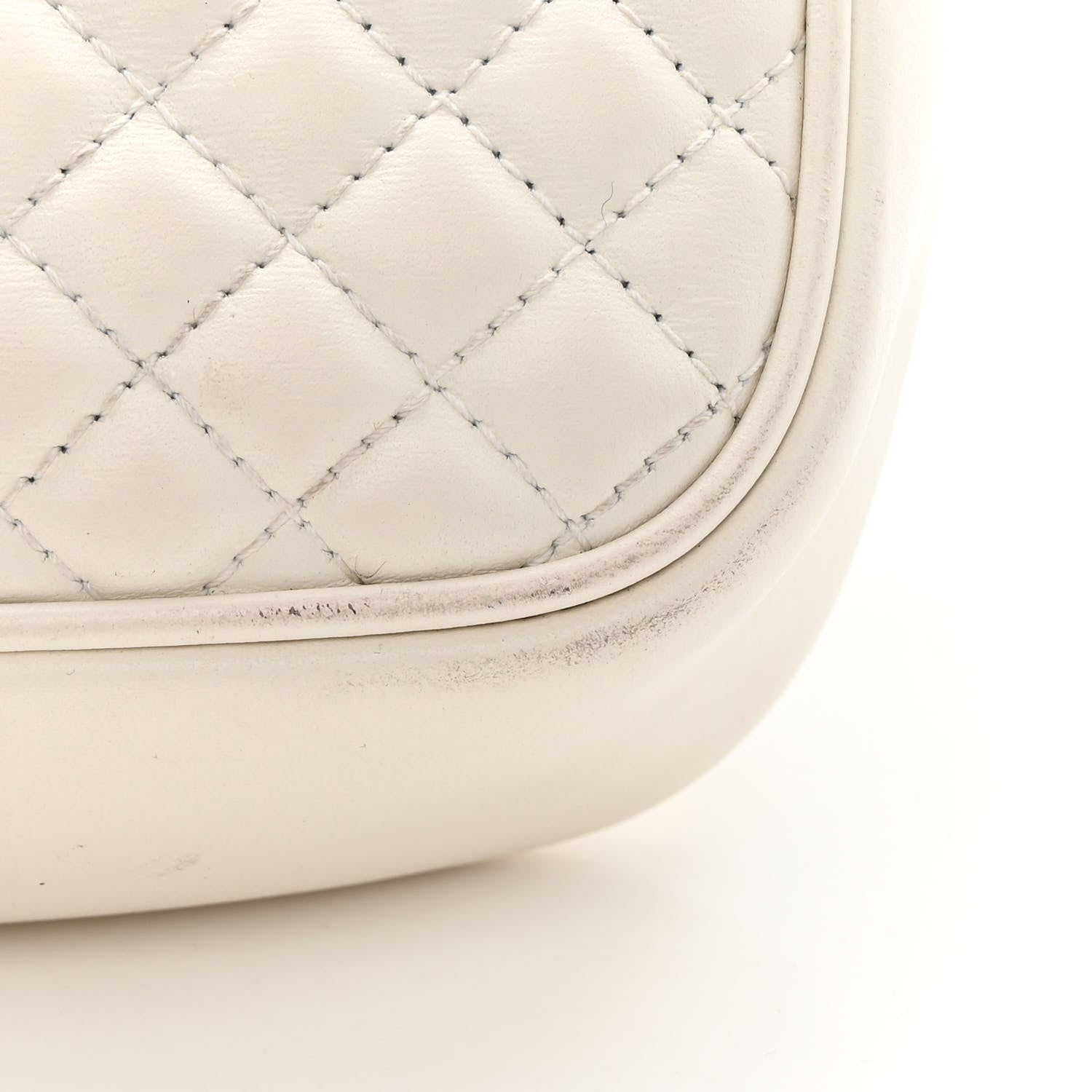 Gucci Nappa Web Trapuntata Small GG Shoulder Bag White 11 of 17