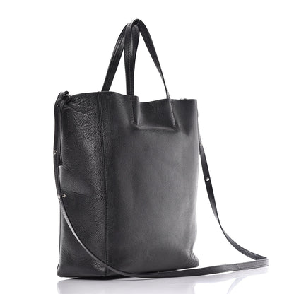 Celine Grained Calfskin Small Vertical Cabas Black 3 of 20