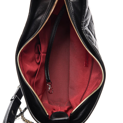 Chanel Aged Calfskin Quilted Medium Gabrielle Hobo Black 7 of 9