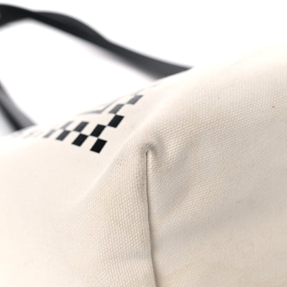 Versace Canvas Logo Tote Black White 8 of 28