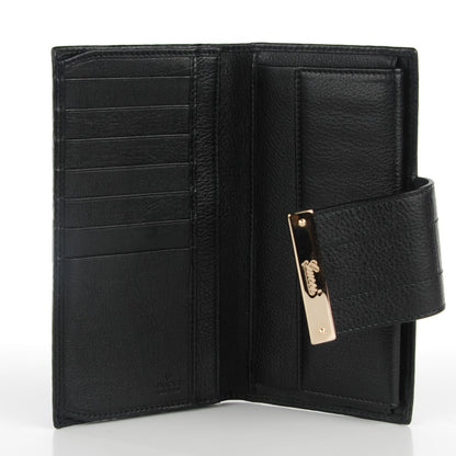 Gucci Guccissima Ladies Web Long Wallet Black 5 of 7