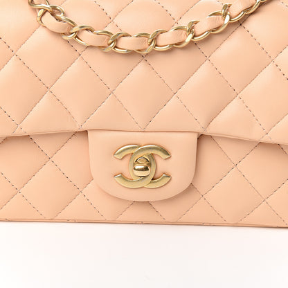 Chanel Lambskin Quilted Mini Rectangular Flap Beige 9 of 10