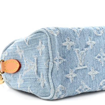 Louis Vuitton Monogram Denim Nano Speedy Sky Blue 8 of 9