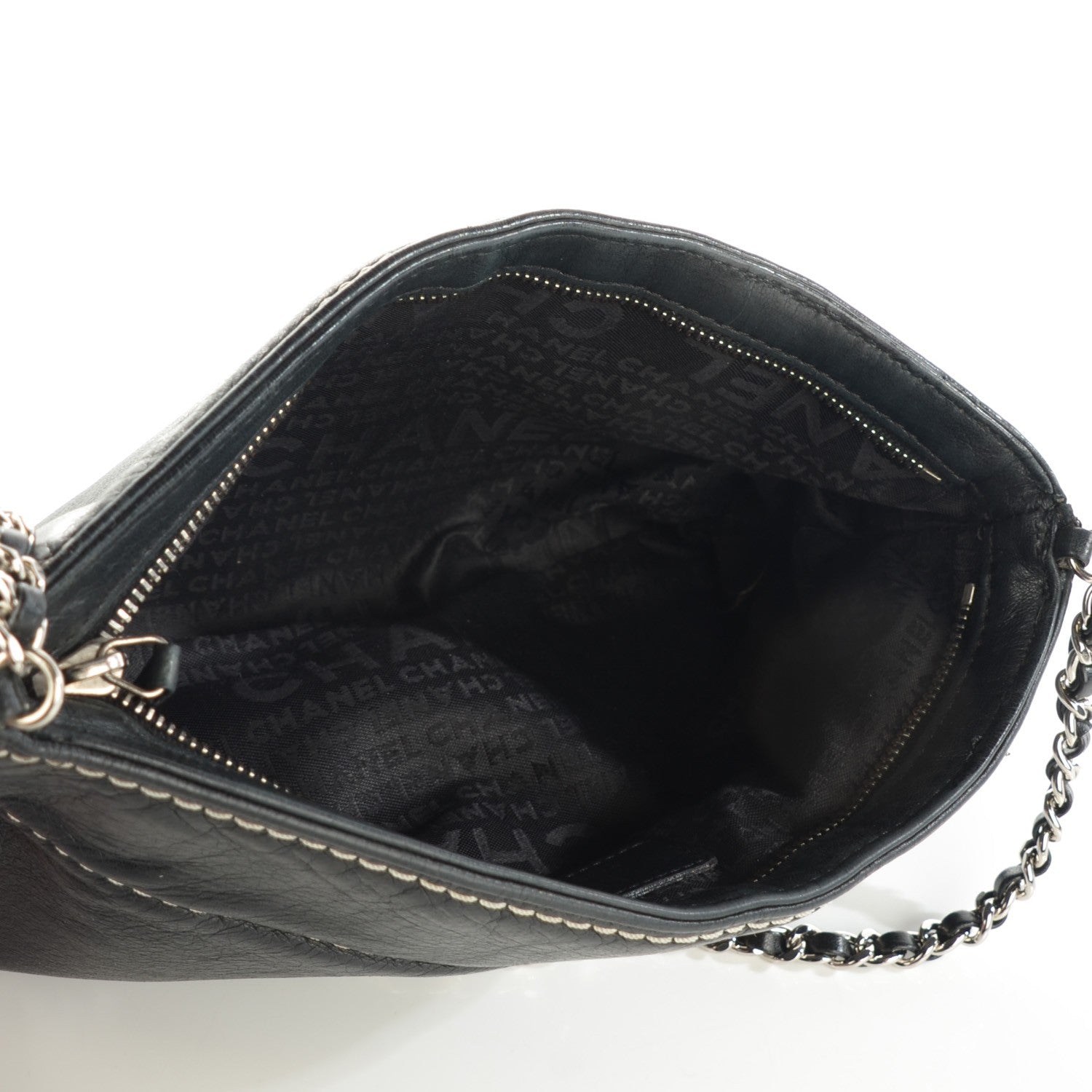 Chanel Lambskin Lax Pochette Black 6 of 7
