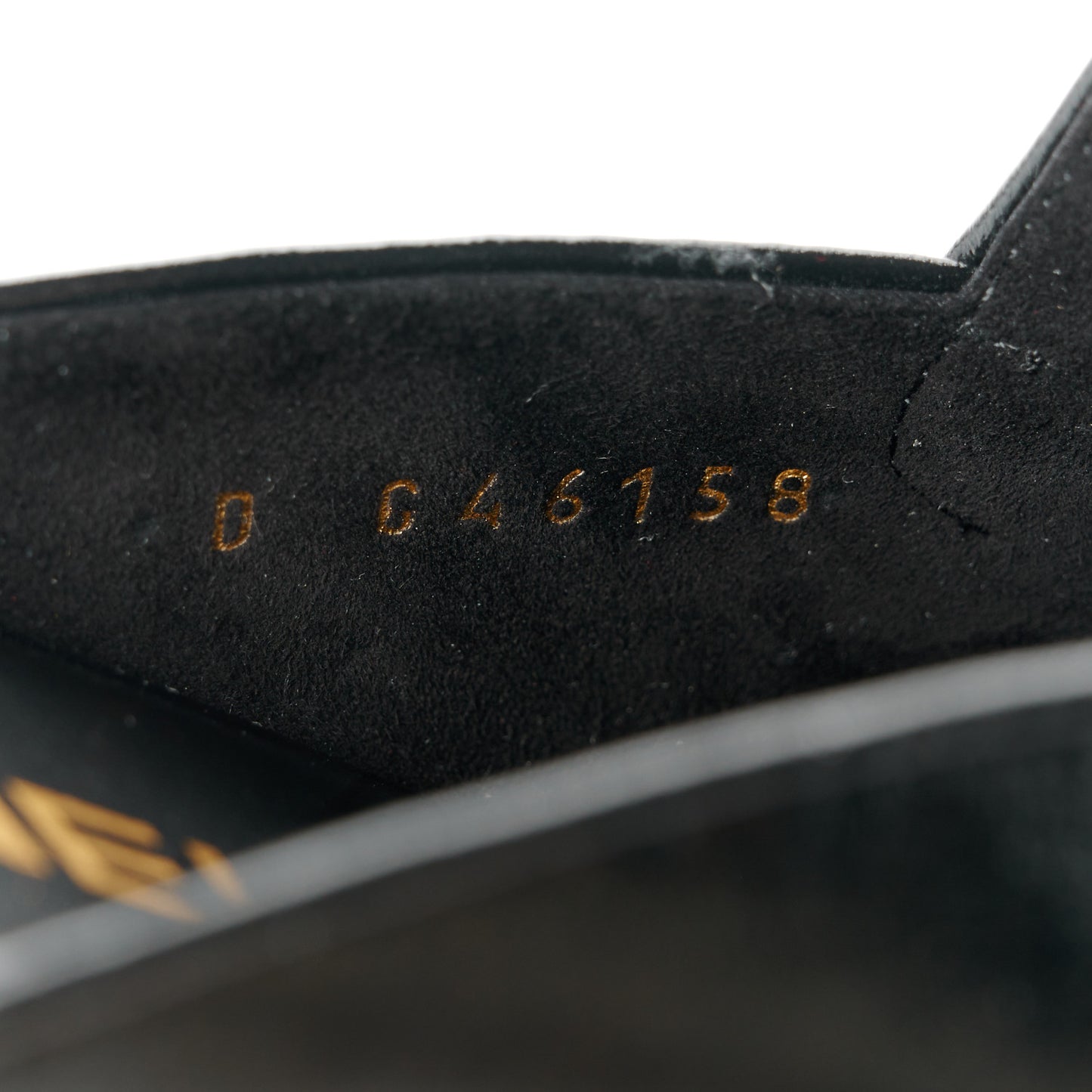 Shiny Calfskin Crystal CC Mules 36 Black