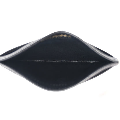 Saint Laurent Grain De Poudre Matelasse Chevron Monogram Credit Card Case Black 5 of 8