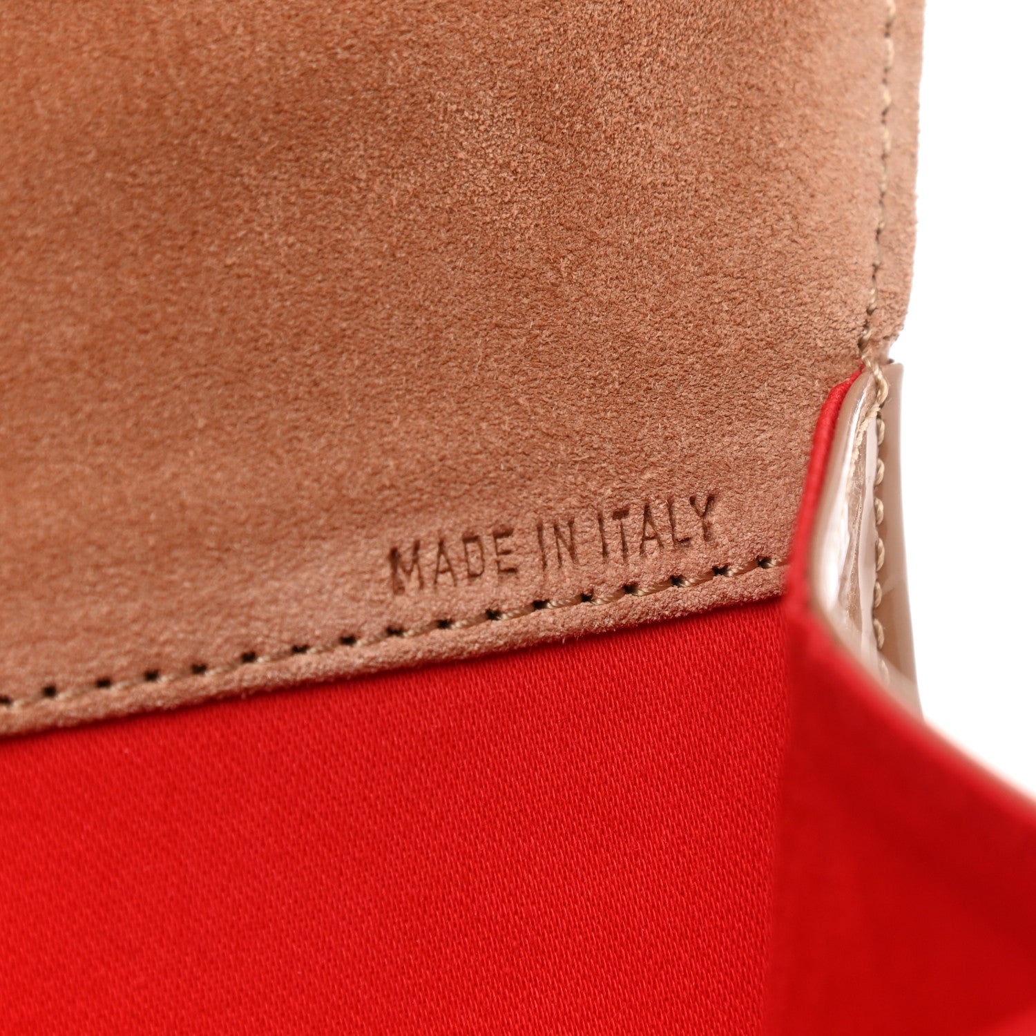 Christian Louboutin Patent So Kate Baguette Clutch Nude 7 of 7