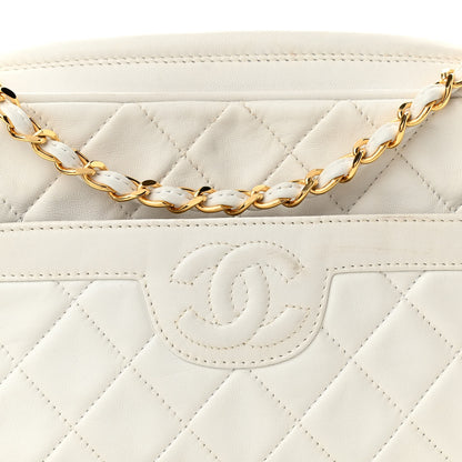 Chanel Lambskin Quilted Tassel Camera Case White 9 of 11