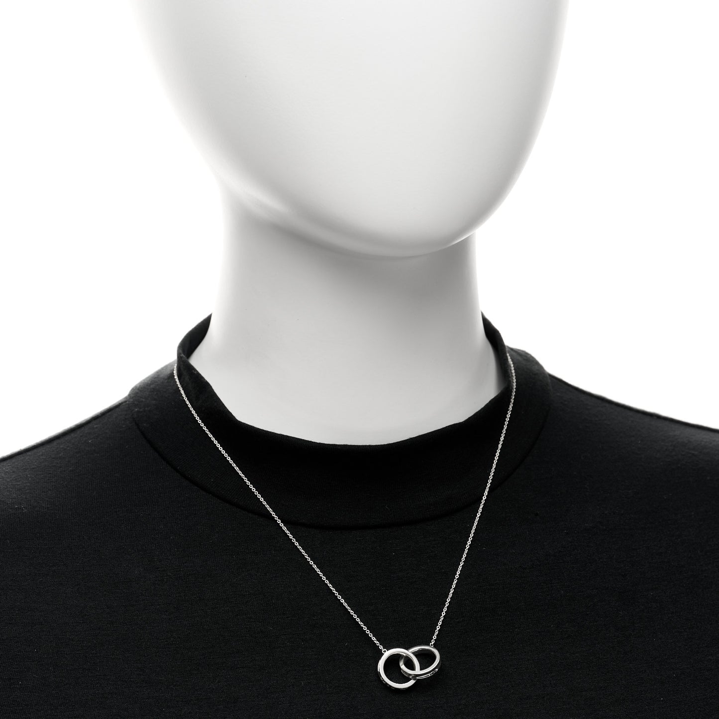 Sterling Silver 1837 Interlocking Circles Pendant Necklace