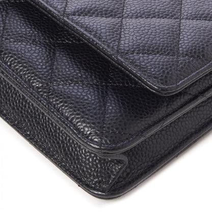 Chanel Caviar Quilted Wallet On Chain WOC Black 5 of 10