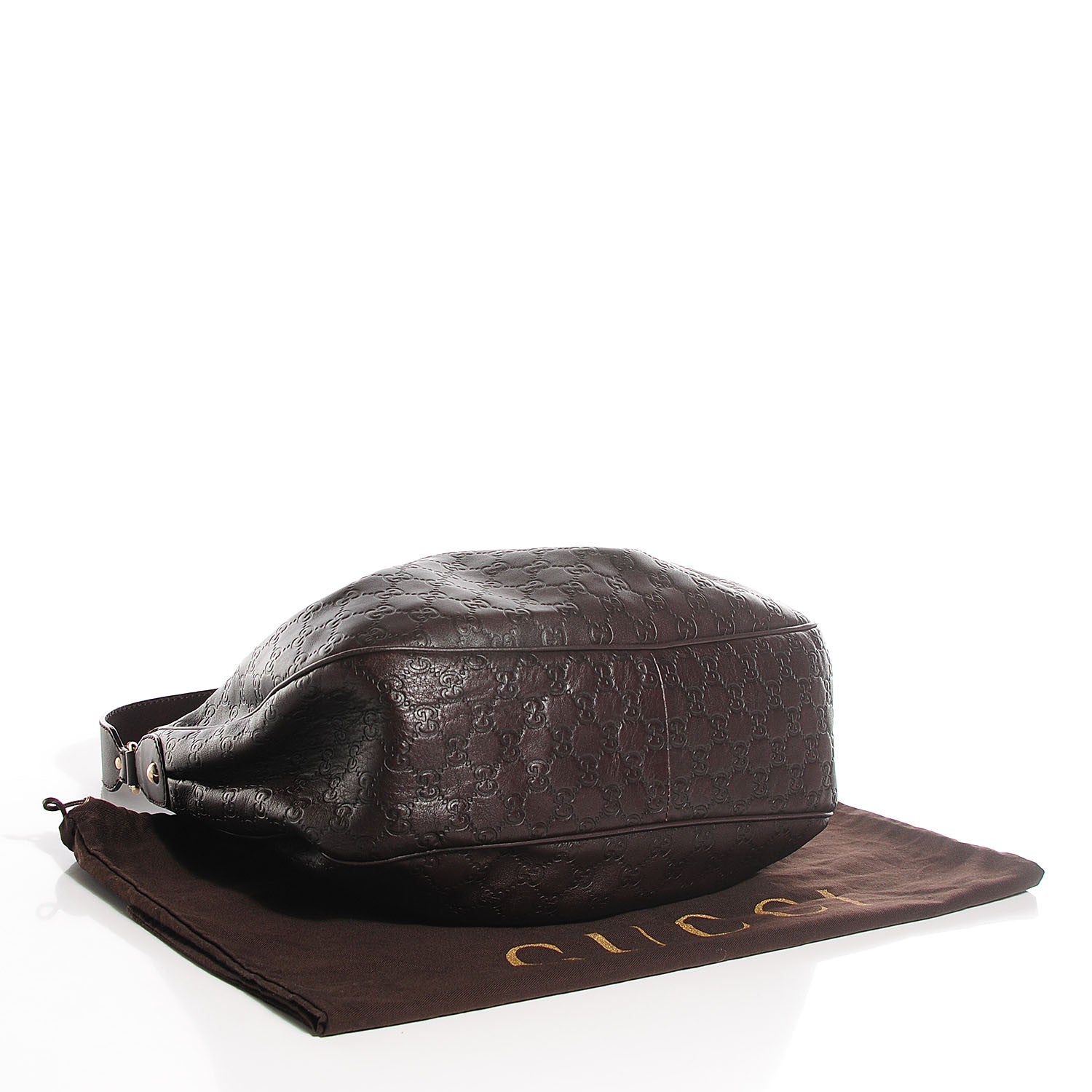 Gucci Guccissima Medium Sukey Hobo Dark Brown 4 of 7