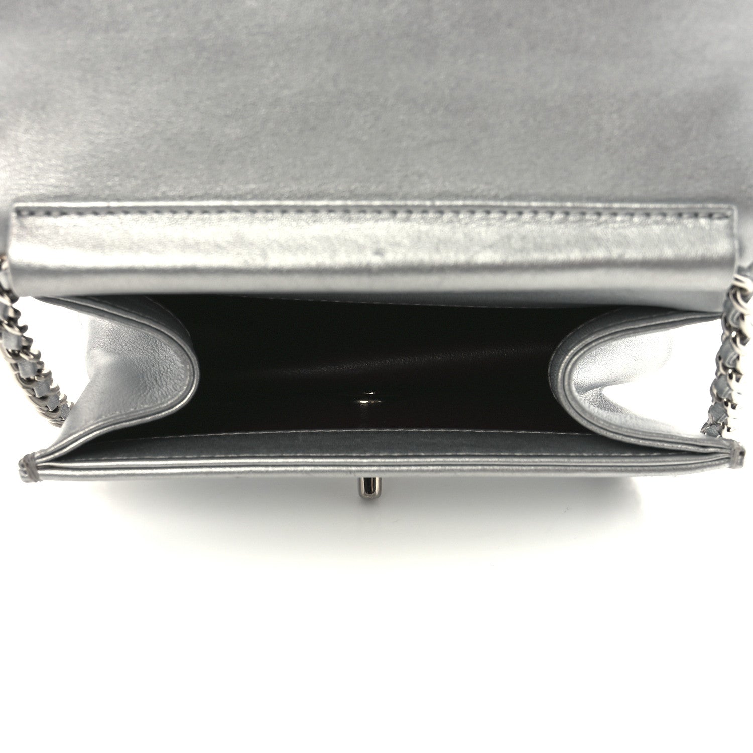 Chanel Metallic Calfskin Mini Propeller Flap Silver 4 of 10