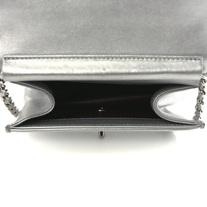 Chanel Metallic Calfskin Mini Propeller Flap Silver 4 of 10
