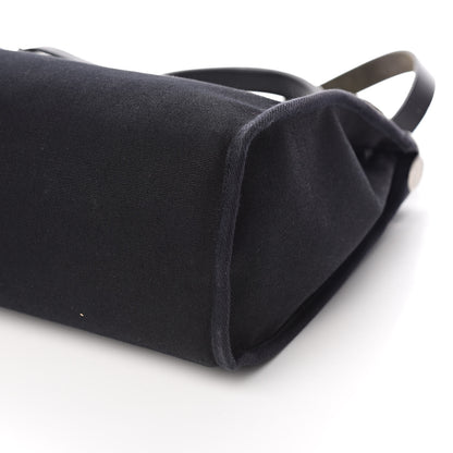 Hermes Toile Vache Calfskin Herbag 30 PM Black 8 of 12
