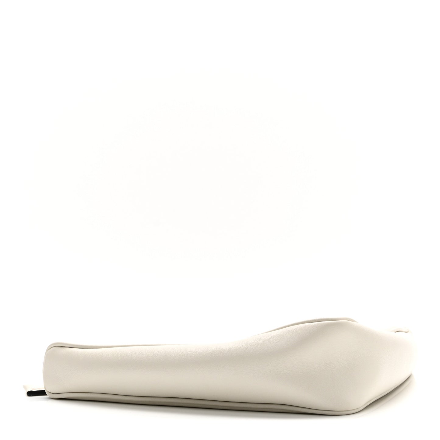 Grace Lux Triangle Logo Embossed Triangle Wristlet Pouch White