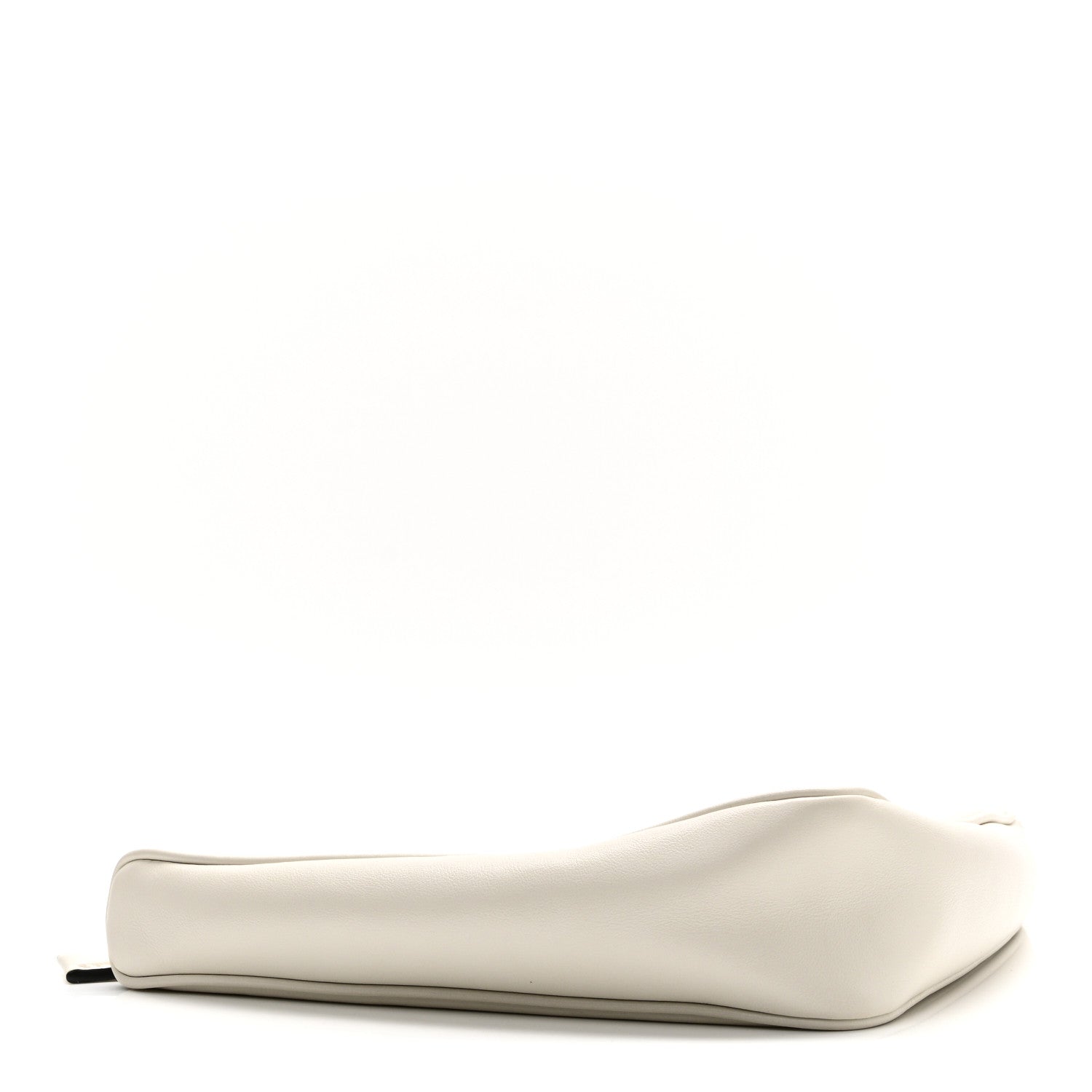 Prada Grace Lux Triangle Logo Embossed Triangle Wristlet Pouch White 3 of 8