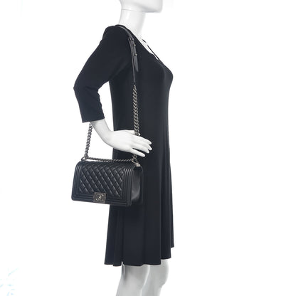 Chanel Caviar Quilted Medium Boy Flap Black 2 of 10
