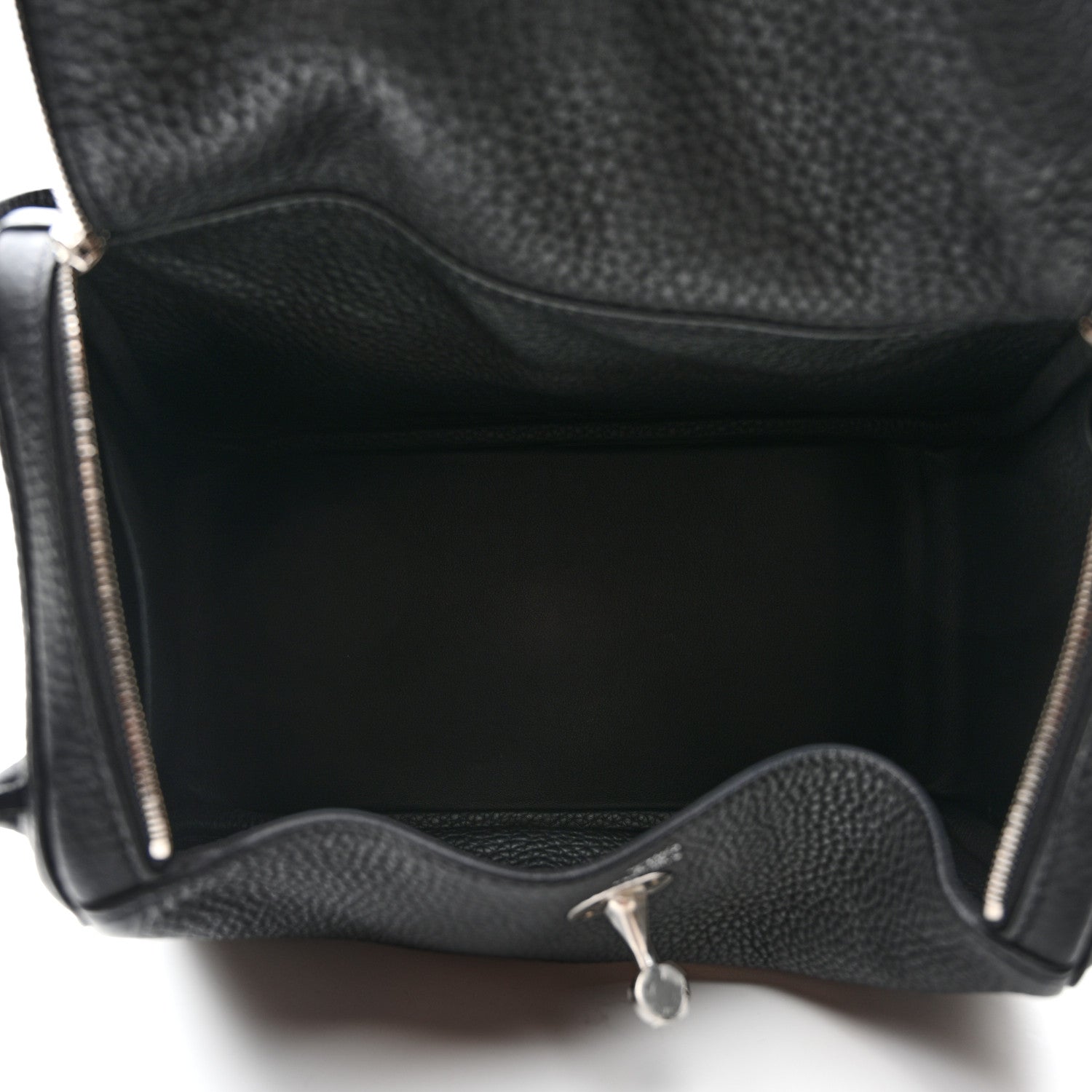 Hermes Taurillon Clemence Lindy 26 Black 5 of 10