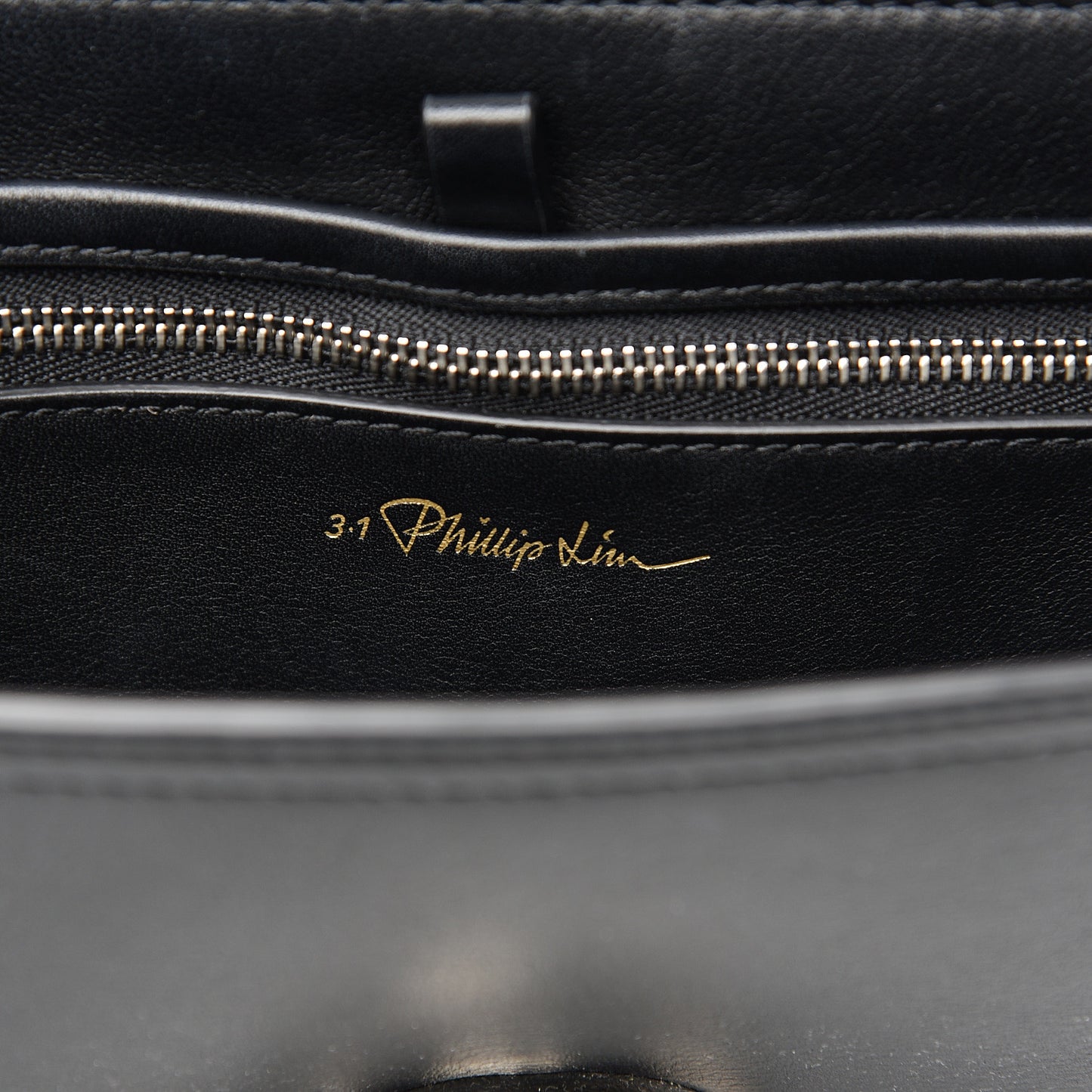 3.1 Calfskin Alix Saddle Crossbody Bag Black