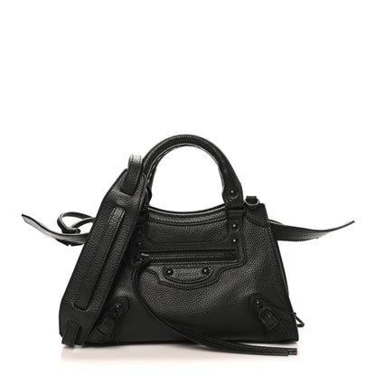 Balenciaga Grained Calfskin Neo Classic Black Hardware Nano City Crossbody Black 1 of 9