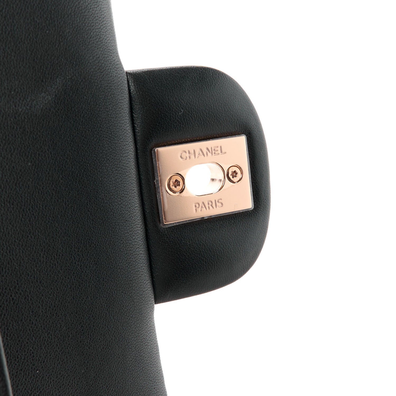 Chanel Lambskin Quilted Medium Double Flap Black 7 of 12