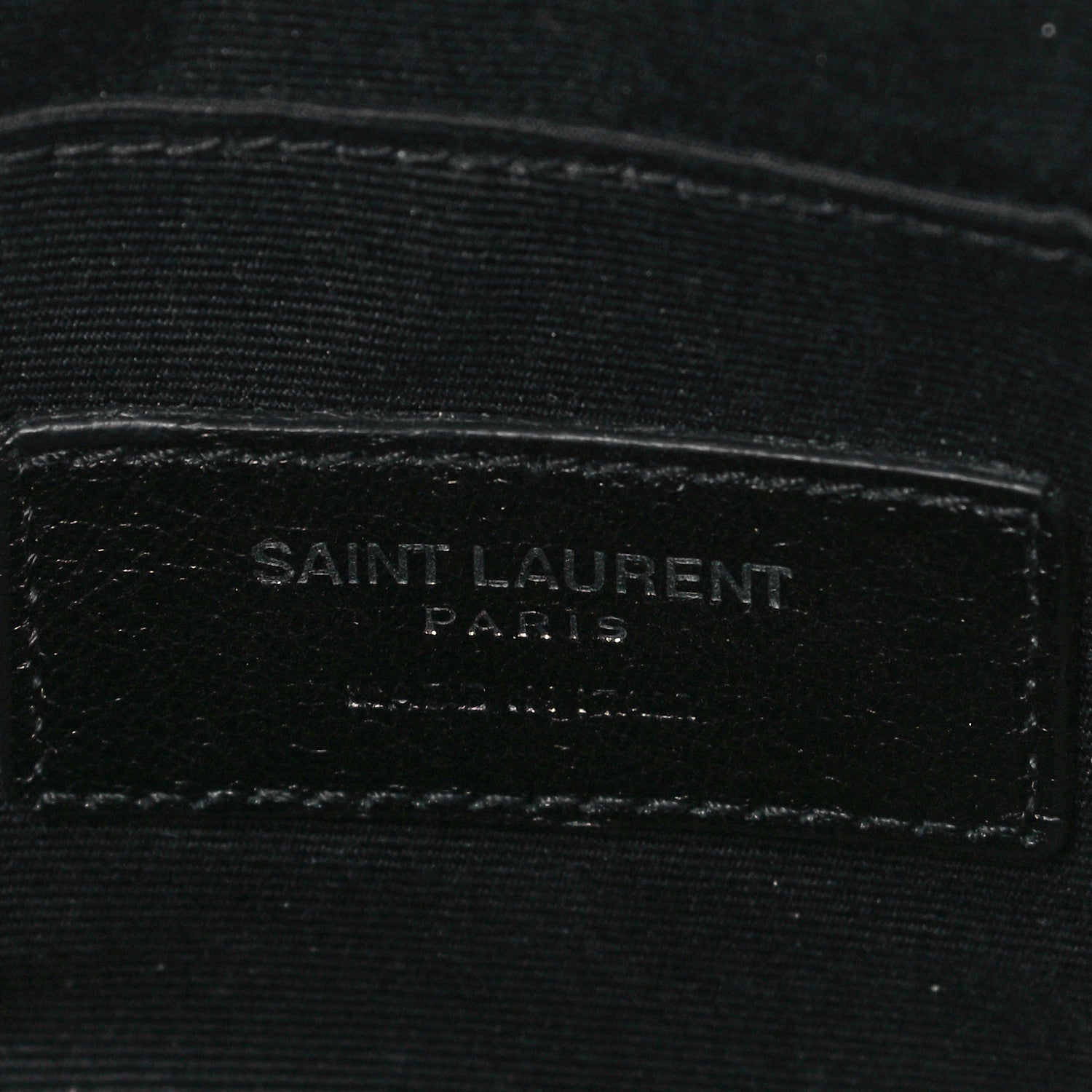 Saint Laurent Metallic Calfskin Matelasse Chevron Monogram Pouch Silver 6 of 10