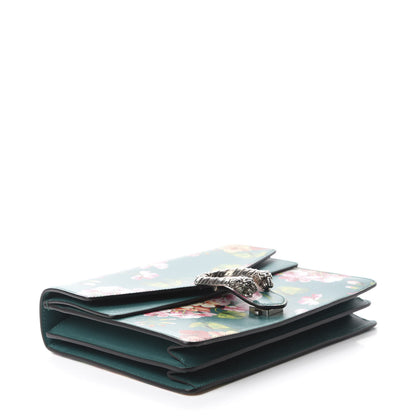 Gucci Calfskin Blooms Print Medium Dionysus Shoulder Bag Bright Emerald Multicolor 4 of 10